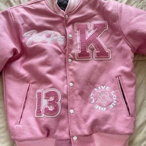 Kings Play Brand Pink Varsity Jacket- worn once